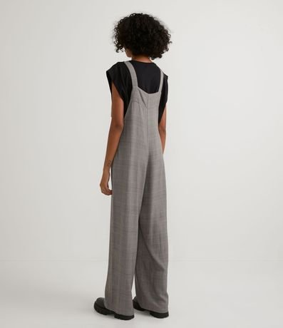 Mono Largo en Viscosa de Cuadros con Lazo en los Tirantes 2