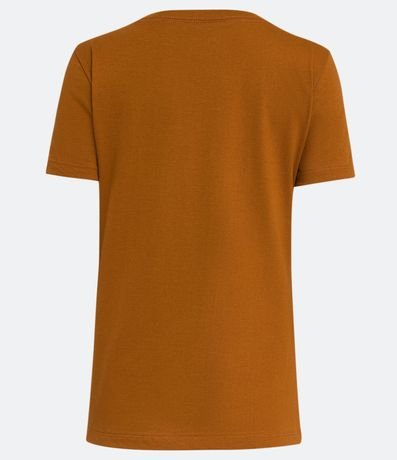 Blusa Básica en Algodón con Escote V y Manga Corta 6
