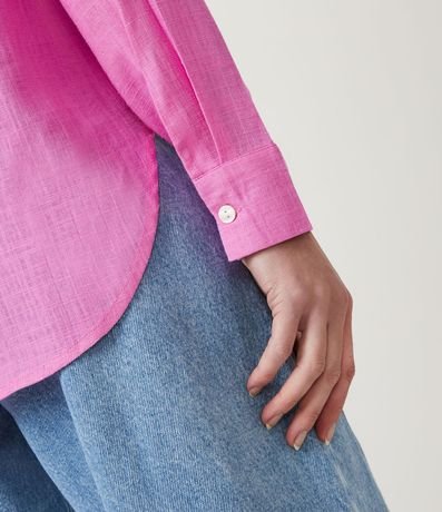 Camisa en Viscolino con Abotonado y Barra Mullet 5