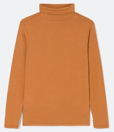 Blusa Manga Larga en Viscolycra con Cuello Alto Curve & Plus Size 5