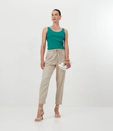 Blusa Musculosa en Poliamida con Escote U 3