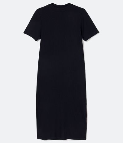 Vestido Tubo en Viscosa Acanalada Curve & Plus Size 5