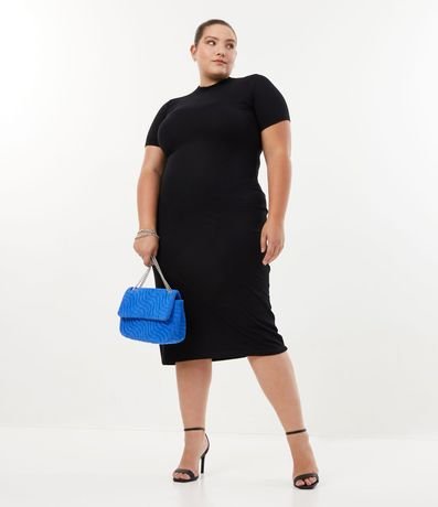 Vestido Tubo en Viscosa Acanalada Curve & Plus Size 2