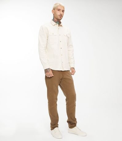 Camisa Comfort en Algodón con Bolsillos Solapa y Abotonado 2