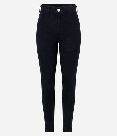 Pantalón Skinny Básica en Sarga con Cintura Mediana y Bolsillos 4