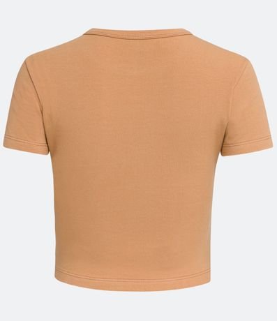 Blusa Cropped Básica en Algodón con Manga Corta 6