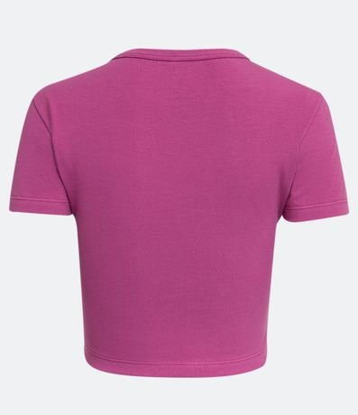 Blusa Cropped Básica en Algodón con Manga Corta 6