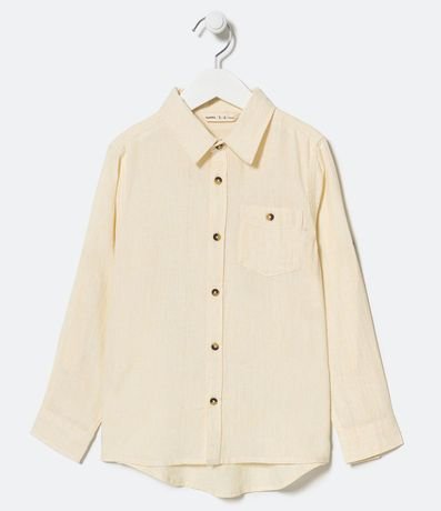 Camisa Infantil Bata con Pequeño Bolsillo - Talle 5 a 14 años