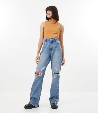 Blusa Cropped Básica sin Manga en Algodón con Cuello Alto 5
