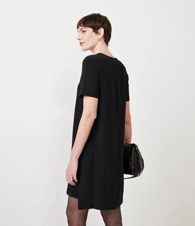 Vestido Corto con Cuello V y cremallera para Cierre 4