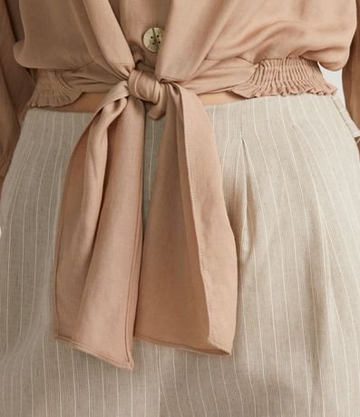 Camisa Manga Abullonada en Viscosa 4