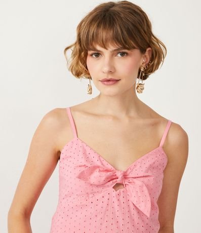 Blusa Musculosa en Laise con Lazo Frontal 4