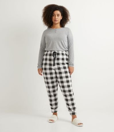 Pijama Largo en Algodón Curve & Plus Size 1