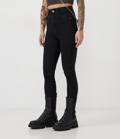Pantalón Skinny Jeans con Cintura Alta y Bolsillos 2