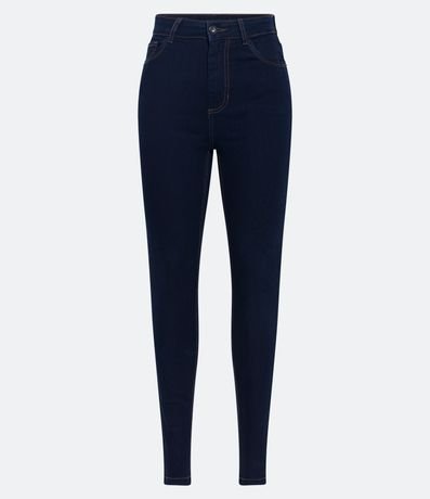 Pantalón Skinny Jeans con Cintura Alta y Pespuntos Contrastantes 5