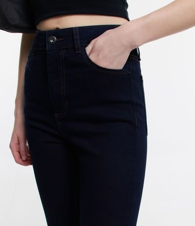 Pantalón Skinny Jeans con Cintura Alta y Pespuntos Contrastantes 4