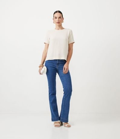 Blusa con Aberturas y Detalles de Pespuntes 2