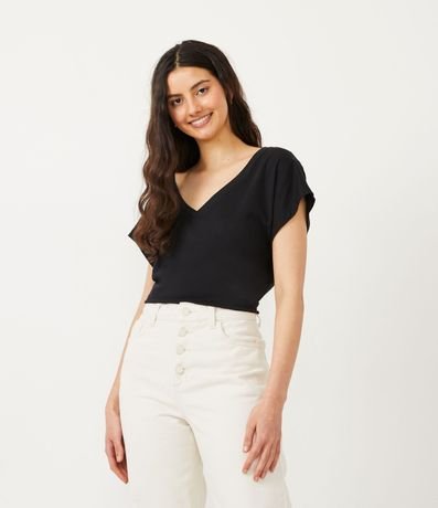 Blusa Básica con Manga Corta 1