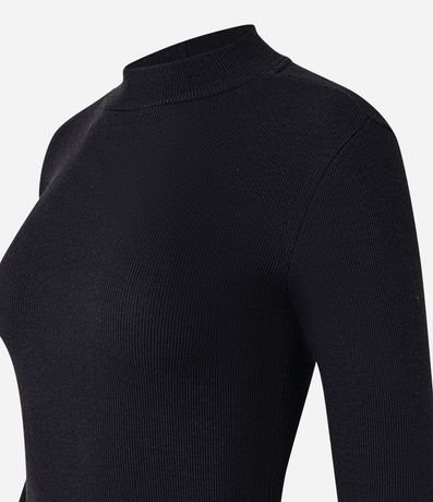 Blusa en Algodón Manga Larga y Cuello Alto 4