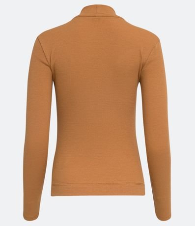 Blusa en Algodón Manga Larga y Cuello Alto 8