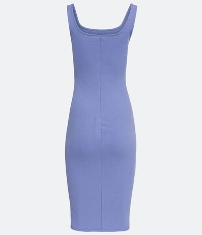 Vestido Midi Básico con Escote Cuadrado 6