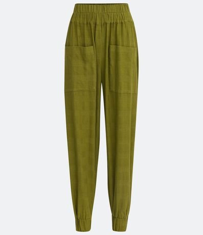 Pantalón Jogger en Algodón con Bolsillos Delanteros y Cintura Elástica 5