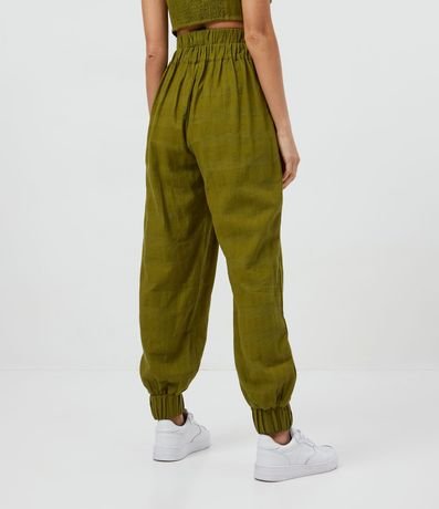 Pantalón Jogger en Algodón con Bolsillos Delanteros y Cintura Elástica 3