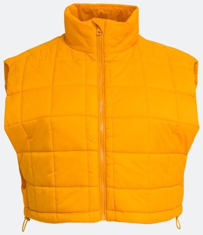 Chaleco Cropped Puffer en Poliamida con Cuello alto 5