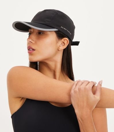 Gorra con Visera Curva y Estampado Reflectivo en Lettering Do Not Give Up 1