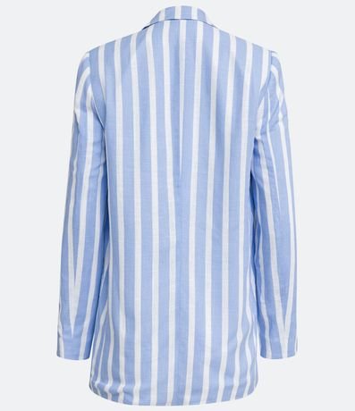 Blazer en Viscolino con Estampado de Rayas 6