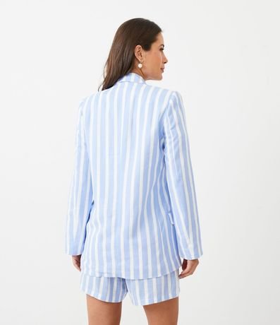 Blazer en Viscolino con Estampado de Rayas 2