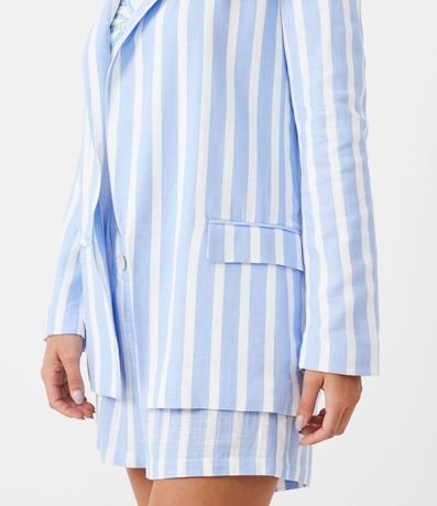 Blazer en Viscolino con Estampado de Rayas 4
