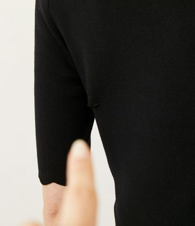 Blusa de Punto con Escote Cuadrado y Volados en la Barra 5