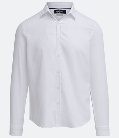 Camisa Manga Larga en Algodón con Estampa Discreta 7