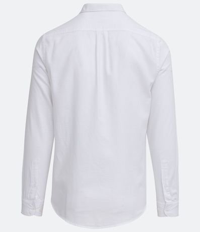 Camisa Manga Larga en Algodón con Estampa Discreta 8