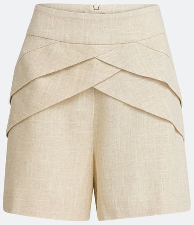 Short en Viscolino con Detalles en Pliegues 6