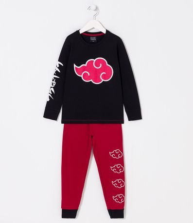 Pijama Largo Infantil con Estampado Naruto - Talle 5 a 14 años 1
