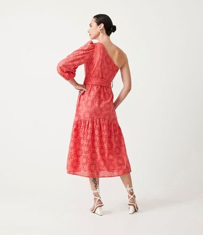 Vestido New Midi en Laise con Hombro Asimétrico 3