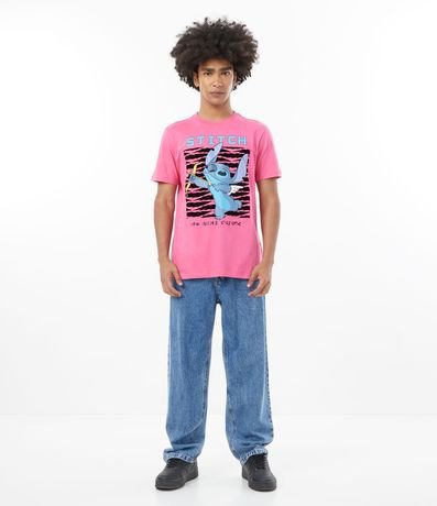 Pantalón Baggy en Jeans con Efecto Jaspeado 1