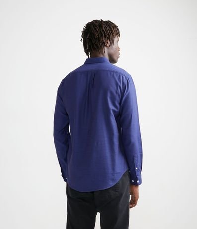 Camisa Manga Larga en Algodón con Estampa Discreta 2