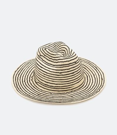Sombrero de Playa con Ala Média y Rayas 2
