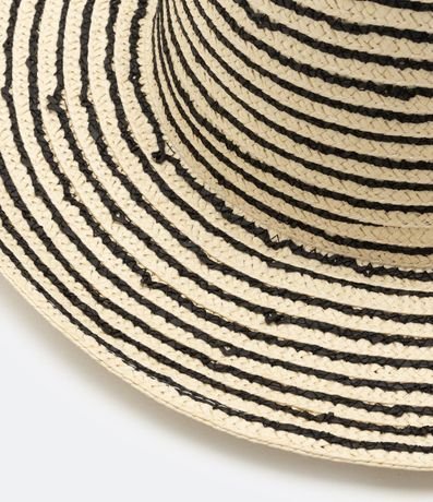 Sombrero de Playa con Ala Média y Rayas 3