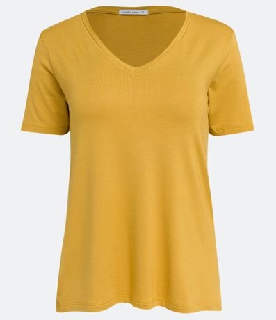 Blusa Básica en Viscosa con Escote V 6