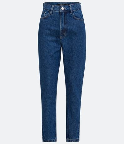 Pantalón Mom Jeans con Cintura Alta y Pespuntos Contrastantes 5