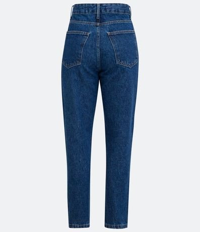 Pantalón Mom Jeans con Cintura Alta y Pespuntos Contrastantes 6