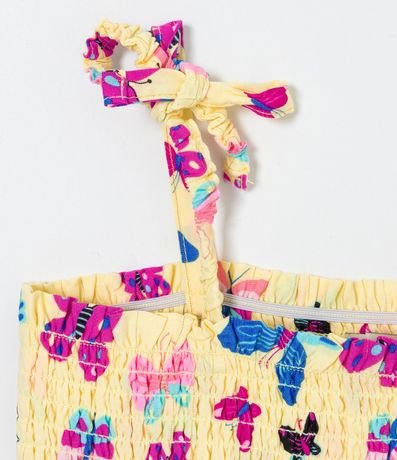 Vestido Infantil Estampado Mariposas con Lazo en los Tirantes - Talle 1 a 5 años 4