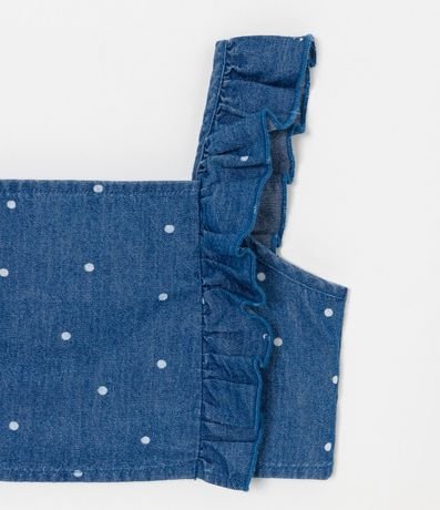 Conjunto Infantil en Jeans con Estampado de Lunares - Talle 1 a 5 años 4