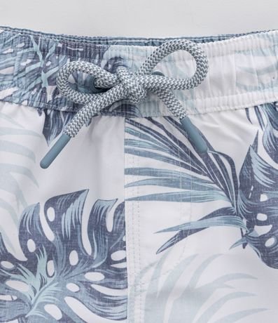 Bermuda de Baño Infantil con Estampado de Follajes - Talle 5 a 14 años 3