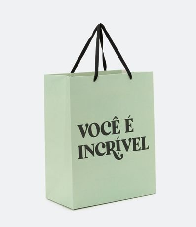 Embalaje de Regalo Mediana con Estampa Você é Incrível