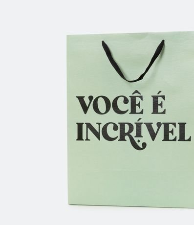 Embalaje de Regalo Mediana con Estampa Você é Incrível 3
